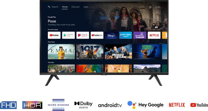 Actual product image TCL 40S5200 (40", S5200, LCD, Full HD, 2022)