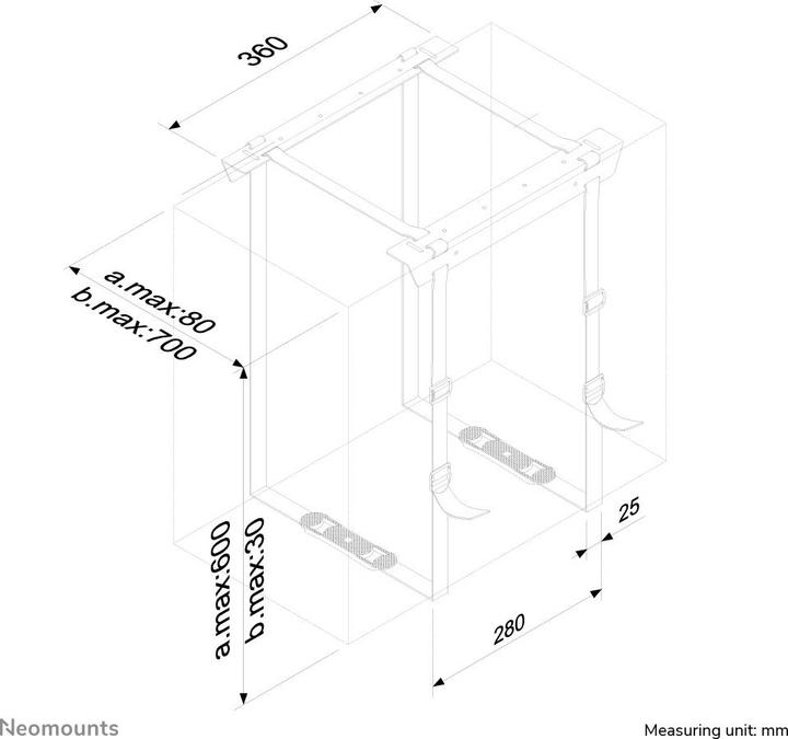 Actual product image Neomounts PC desk mount