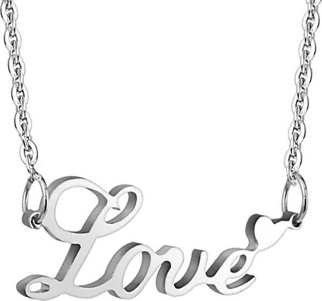 Immagine prodotto Star Piercing Catena d'argento Ciondolo Love d'argento (senza ottone, Acciaio chirurgico 316L)