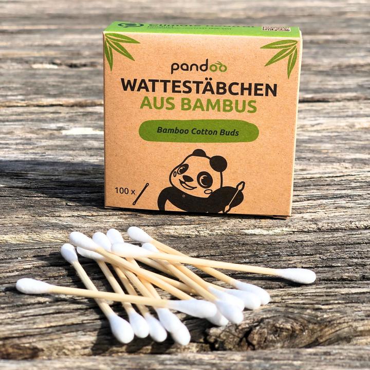 Image du produit Pandoo Coton-tiges en bambou et coton bio 100 pces
