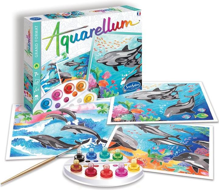 Actual product image Sentosphere Watercolour Dauphins