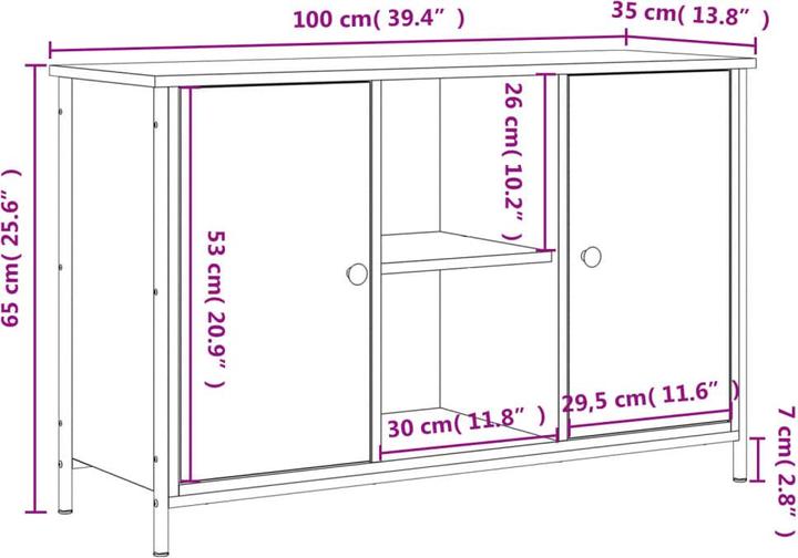 Image du produit VidaXL Daisy (100 x 35 x 65 cm)