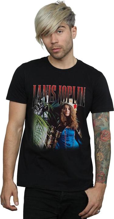 Immagine prodotto Janis Joplin Baron Homage Maglietta Uomo (M)
