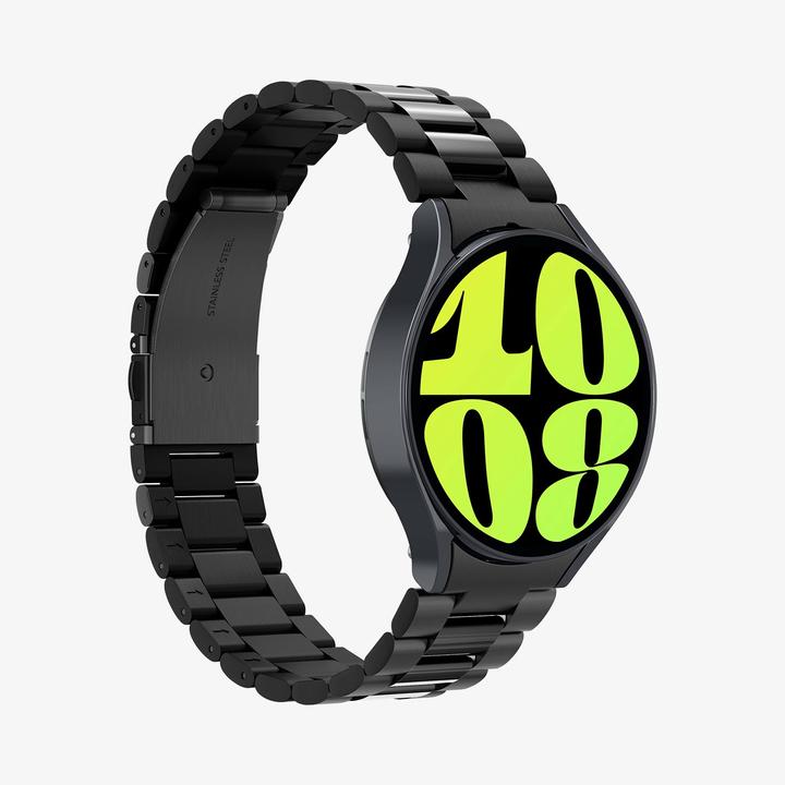 Actual product image Spigen Pasek Modern Fit Band na Samsung Galaxy Watch 6 (44 mm) - czarny (Stainless steel)
