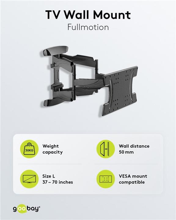 Produktbild Goobay OLED Fullmotion (Wand, 37", 30 kg)