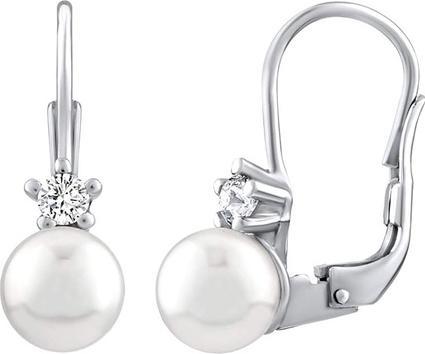 Immagine prodotto Silvego Orecchini in argento con perla bianca Swarovski SILVEGO35037W (Argento 925)