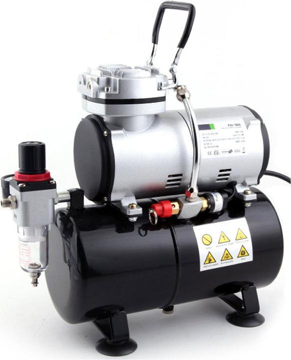 Fengda FD-186 Airbrushkompressor mit Lufttank (3 Bar, 3 l)