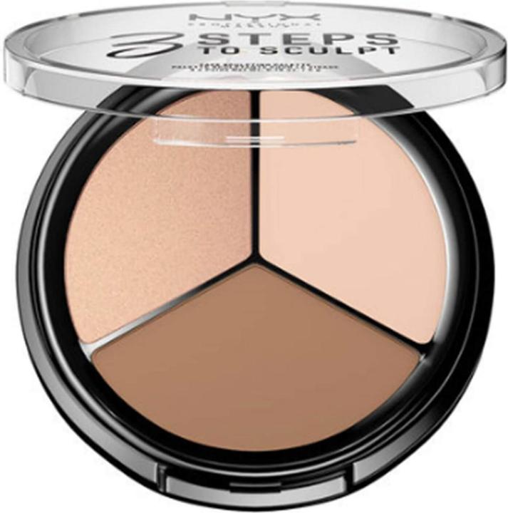 Immagine prodotto NYX Professional Make-Up 3 Steps to Sculpt - Face Sculpting Palette Fair (1 Fiera)
