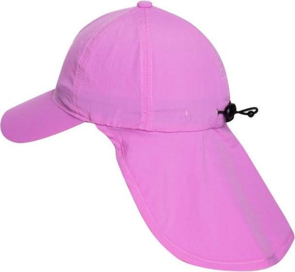 Immagine prodotto IQ-UV Berretto con protezione UV con protezione per il collo per bambini, rosa (1 pz) (Crema solare, SPF 50+)