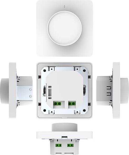 Produktbild Luminea WLAN-Unterputz-Lichtschalter & Dimmer mit Dreh- & Drück-Funktion, App