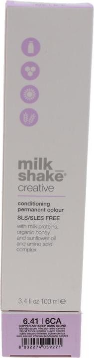 Milk_Shake Creative Permanent Color 6.41 Copper Ash Deep Dark Blonde 3.4oz (6.41 Copper Ash Deep Dark Blonde 3.4oz)