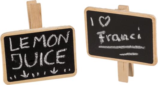 Image du produit Magni Tableau en bois Mini 7x7cm avec clip pour l'écriture (7 x 7 cm)