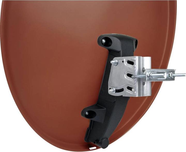 Produktbild Schwaiger SAT Anlage 60 cm 2 Teilnehmer Twin-LNB Ziegel-Rot (Parabolantenne, DAB/ DAB+, DVB-T / -T2)