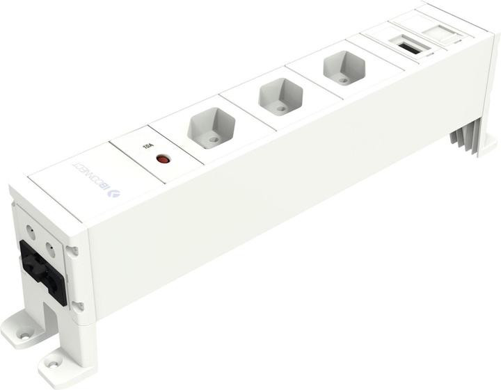 Produktbild IB Connect CUBO Steckdoseneinheit weiss 3x Typ 13 1x RJ45 1x HDMI (1 x, RJ45, HDMI, Typ 13, 0.33 m)