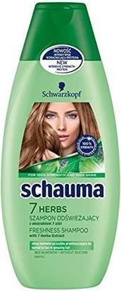 Produktbild Schwarzkopf Schauma - 7 Herbs Shampoo Herbal Hair Shampoo 400Ml (400 ml, Flüssiges Shampoo)
