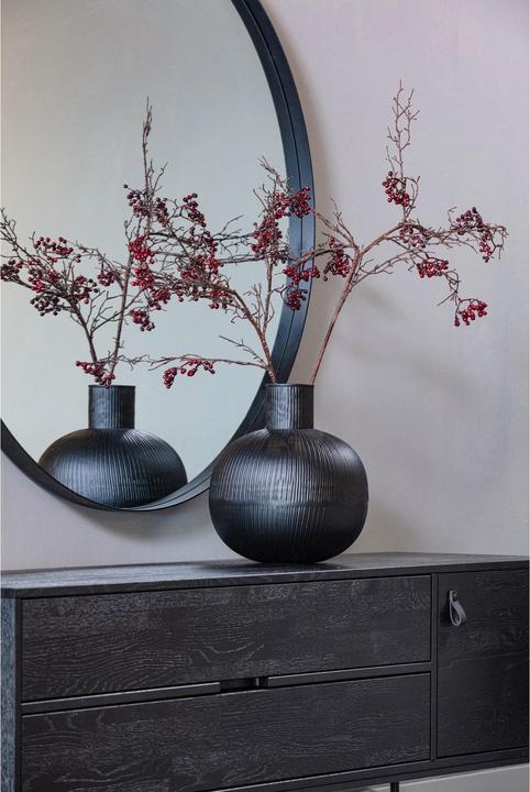 Productafbeelding Woood Spiegel Doutzen zwart rond 80 (Ø 80 cm)