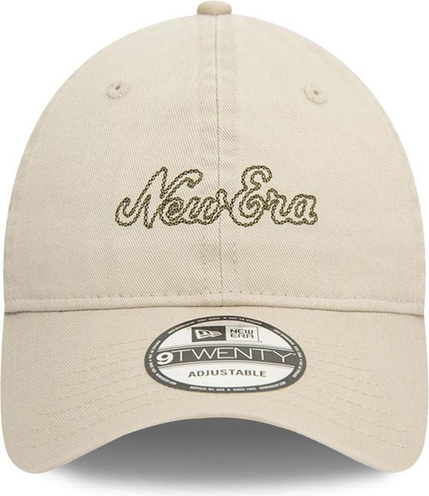 Actual product image New Era 9Twenty Adjustable Cap - BRAND STITCH beige