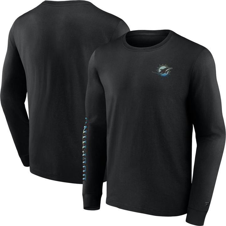 Immagine prodotto Fanatics Miami Dolphins Gradient LS Crew T-Shirt L (L)