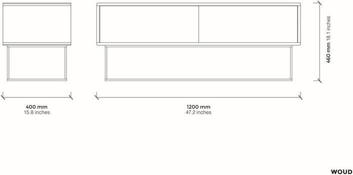 Image du produit Woud virgule (120 x 40 x 47 cm)