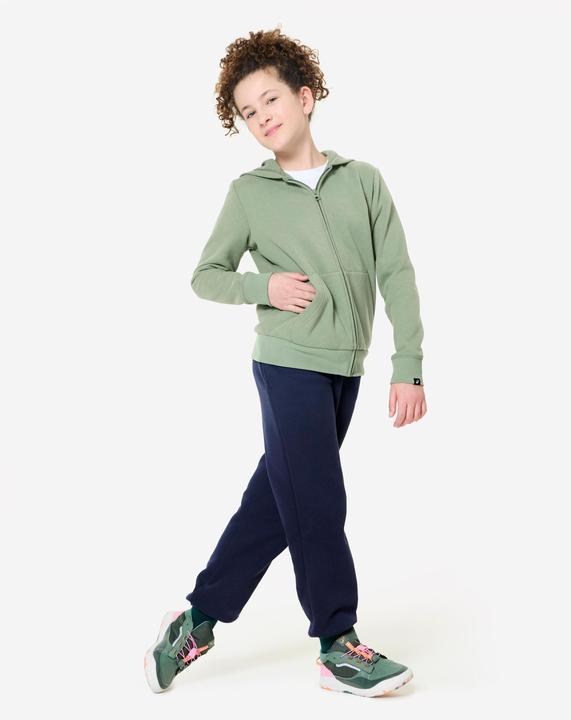Image du produit Domyos Sweat zippé enfant, vert kaki (122)