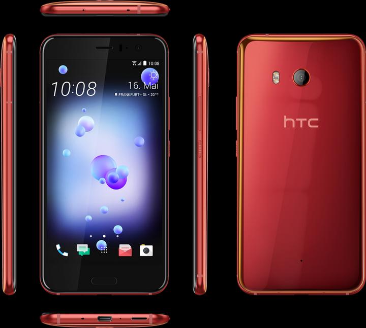 Produktbild HTC U11 (64 GB, Solar Red, 5.50", Hybrid Dual SIM, 12.20 Mpx, 4G)