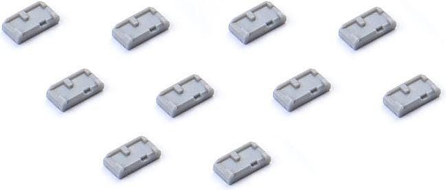 Actual product image Smart Keeper Mini USB-B Micro Port Blocker grey 10 pcs.