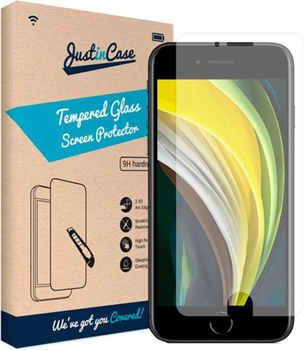 Produktbild Just in Case Gehaertetes Glas Durchsichtige Displayschutzfolie Apple iPhone SE 2020/2022 (1 Stück, Apple iPhone SE (3rd Gen), Apple iPhone SE (2nd Gen))