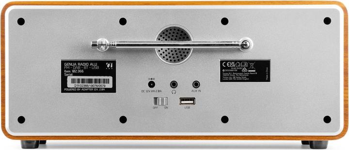 Produktbild Audizio DAB+ Radio Genua Silber, Radio Tuner: FM, DAB+ (DAB+, FM, Bluetooth)