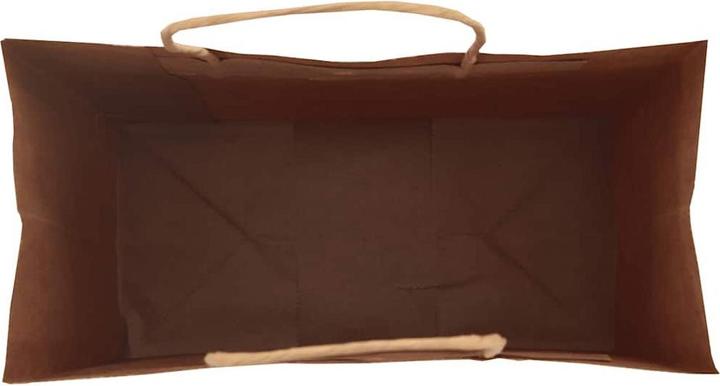 Produktbild VidaXL Kraftpapiertüten 50 Stk. mit Henkel Braun 22x11x31 cm Papiertüte (Geschenktüte, 50 x)