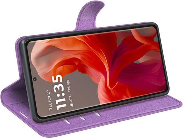 Image du produit MU Classic Série de couvertures de livres en cuir Litchi (Motorola Moto G85)