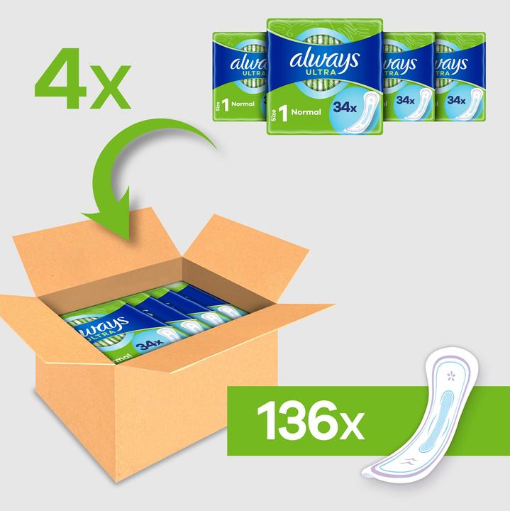 Produktbild Always Ultra Day (136 x, Damenbinden)