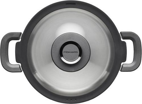 Produktbild Fiskars 1026578 Auflaufform Edelstahl Rund (Bräter + Schmortopf, Edelstahl)