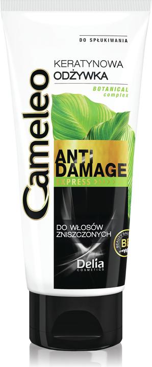 Actual product image Delia Cosmetics Cameleo - Anti Damage Express express keratin conditioner for damaged hair 200ml (200 ml)