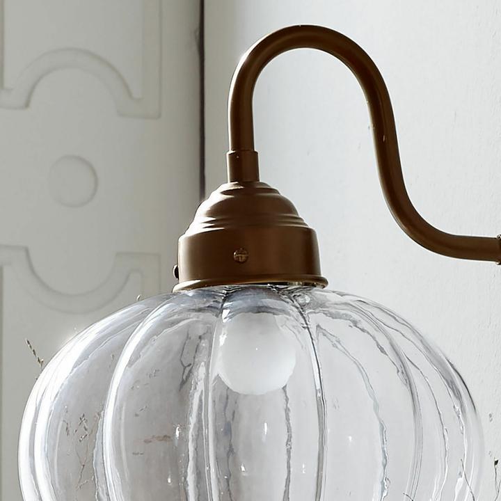 Loberon Applique murale Baisse clair/laiton (E27)