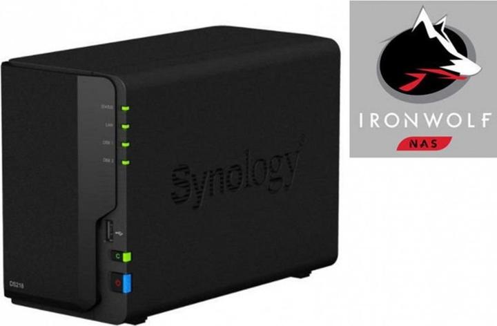 Synology Ds218 (2 x 2 TB, Seagate Ironwolf)