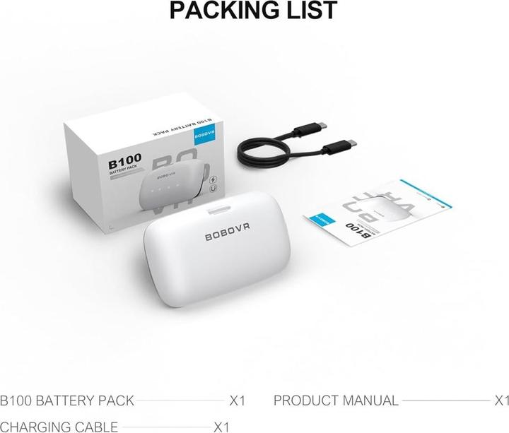 Actual product image Bobovr B100 Battery Pack