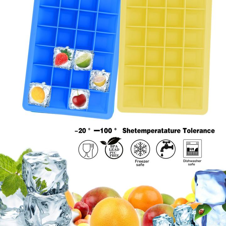 Produktbild Intirilife 2x Eiswürfelformen 2er Set à 24 Fächer