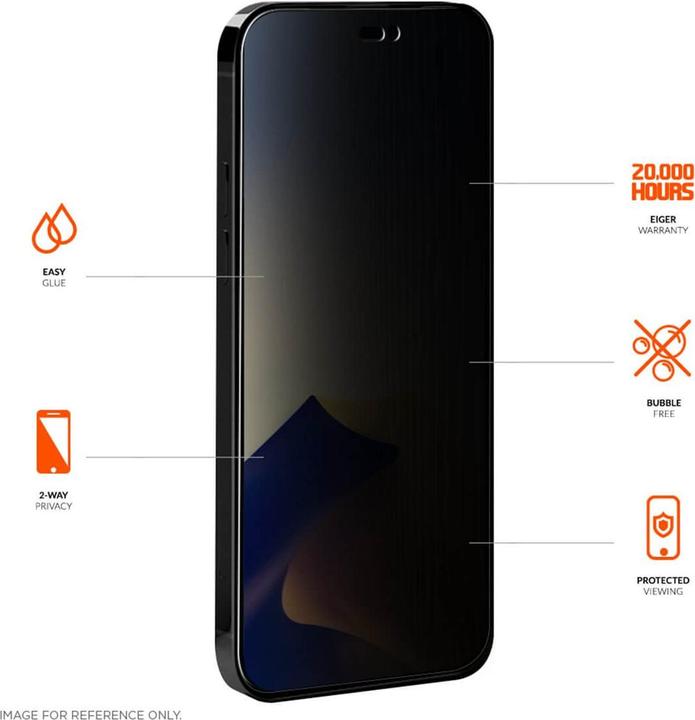 Image du produit Eiger Mountain Glass Black (1 pièce(s), Apple iPhone 14 Pro Max)