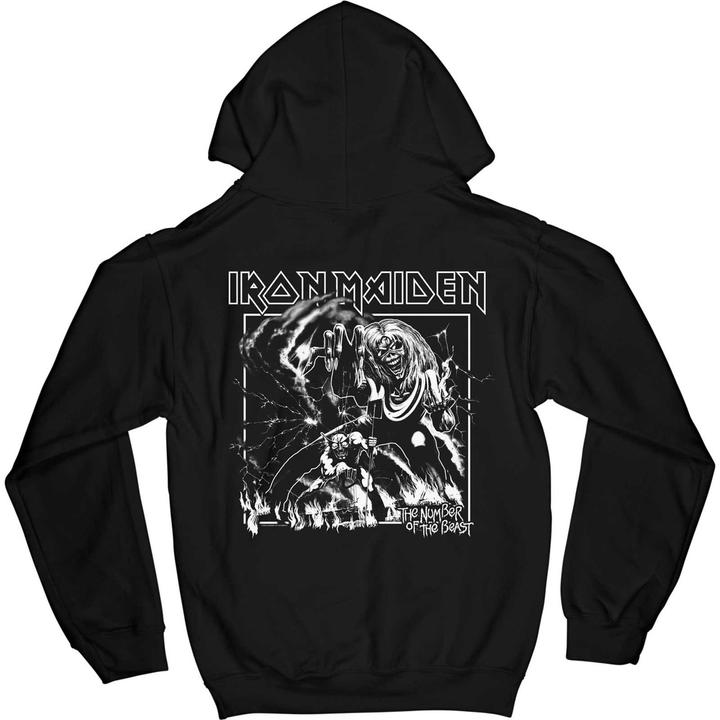 Immagine prodotto Iron Maiden Felpa con cappuccio con stampa posteriore di Number Of The Beast per adulti (M)