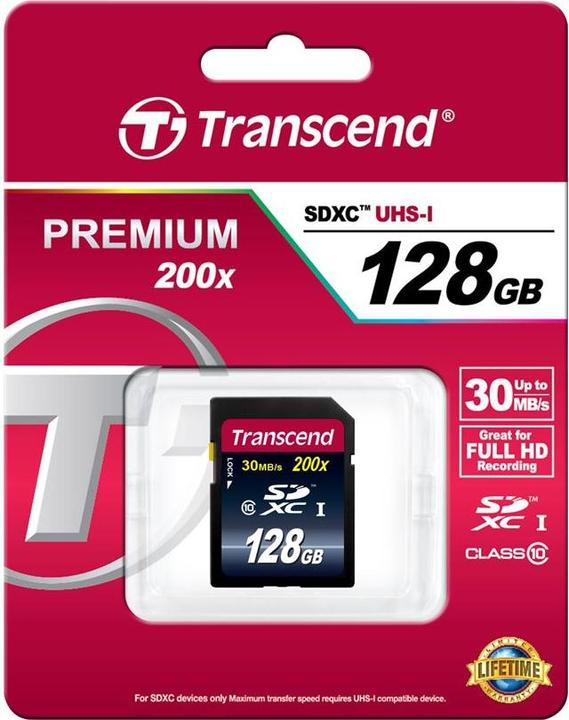 Actual product image Transcend SDXC Ultimate 600x (64 GB, SDXC, U1, UHS-I)
