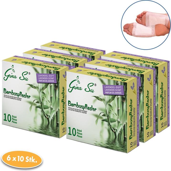 Gina Su Bambuspflaster mit Lavendelduft (Fusscrème & Fussgel)