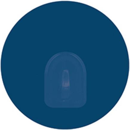 Produktbild MSV Patère Transparent Sur Fond Rond 8cm Bleu Marine