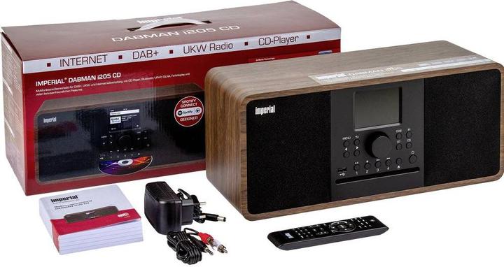 Immagine prodotto Imperial Dabman i205 CD (FM, Web radio, DAB, VHF, Bluetooth, WiFi)