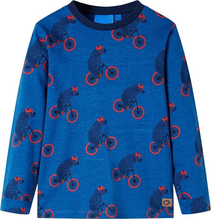 Produktbild VidaXL Kinderpyjama mit Langen Ärmeln Petrolblau 104,Material (104)
