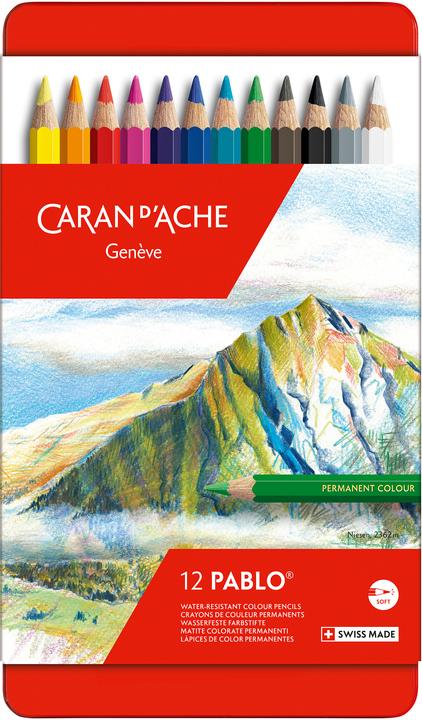 Immagine prodotto Caran d'Ache Pablo Metallschachtel (Multicolore, 12 x)