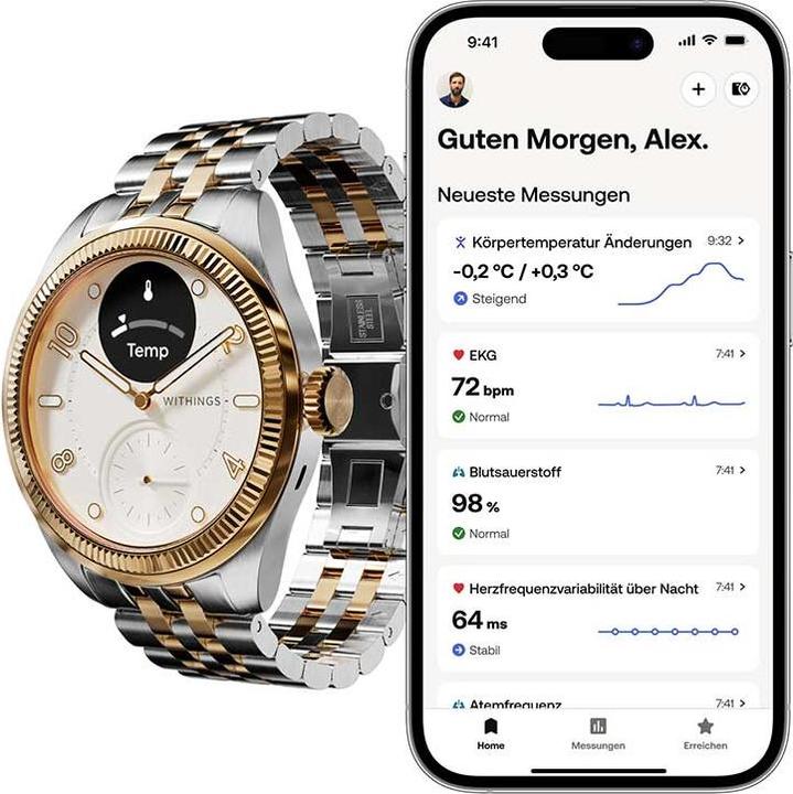 Image du produit Withings Scanwatch Nova Or brillant (39 mm)