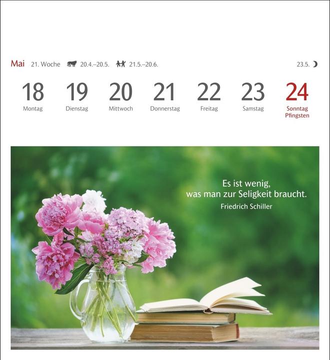 Produktbild Harenberg Momente des Glücks Postkartenkalender 2026 - Wochenkalender mit Zitaten, mit 53 Postkarte (Harter Einband, Deutsch)