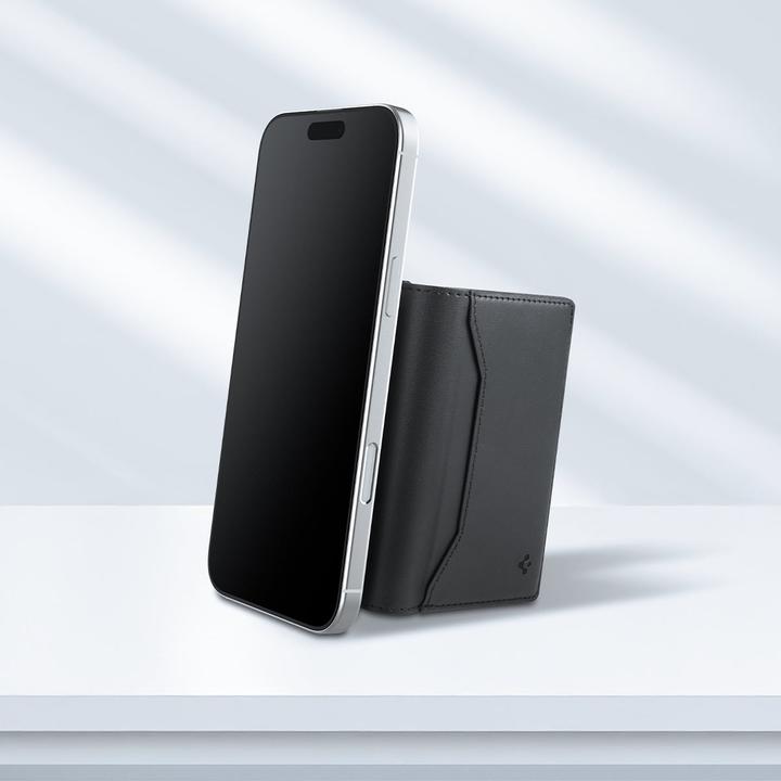 Actual product image Spigen Valentinus S (MagFit) MagSafe Card Holder Black