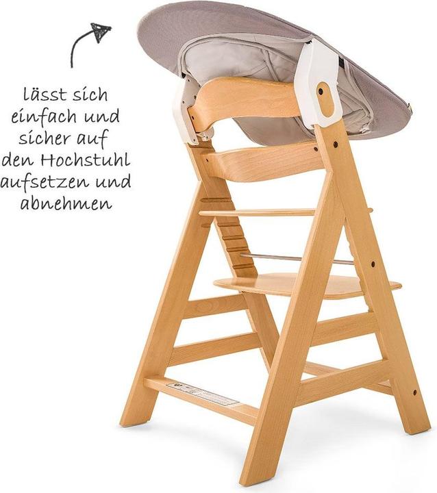 Actual product image Hauck Highchairs Alpha Plus Nature Newborn Set - 4-piece highchair (Highchair)
