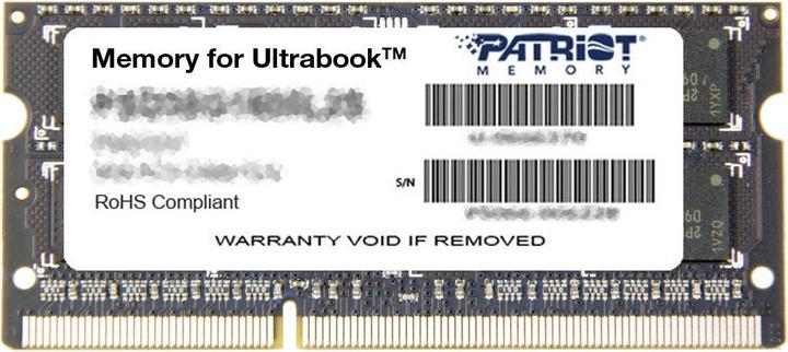 Actual product image Patriot Memory for Ultrabook (1 x 8GB, 1600 MHz, DDR3L-RAM, SO-DIMM)